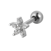 Piercing Florecita Plateada