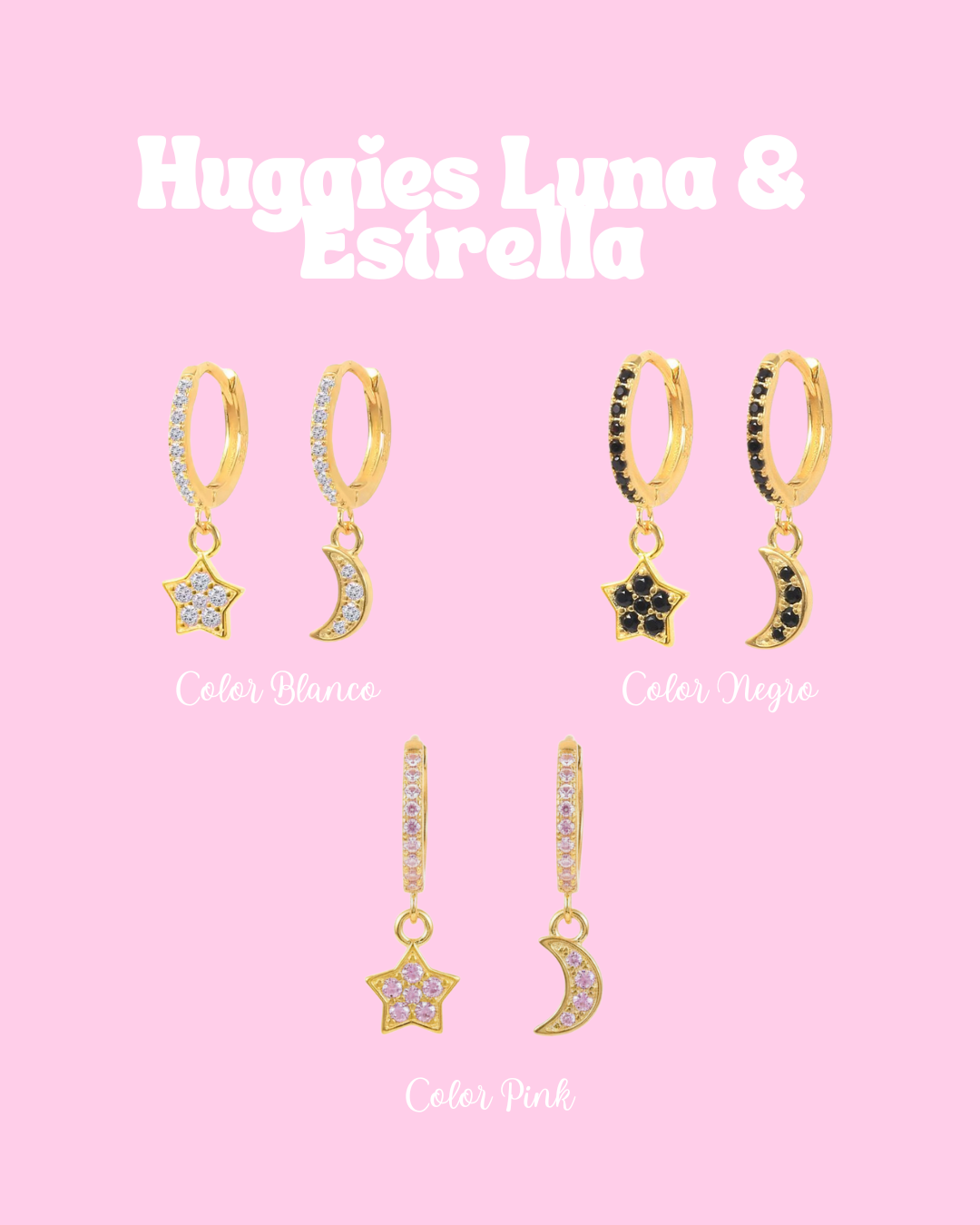 Regala los 3 Huggies de Luna & Estrella + 1 Bolsita de Regalo