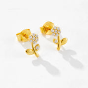 Aretes Flower Botton