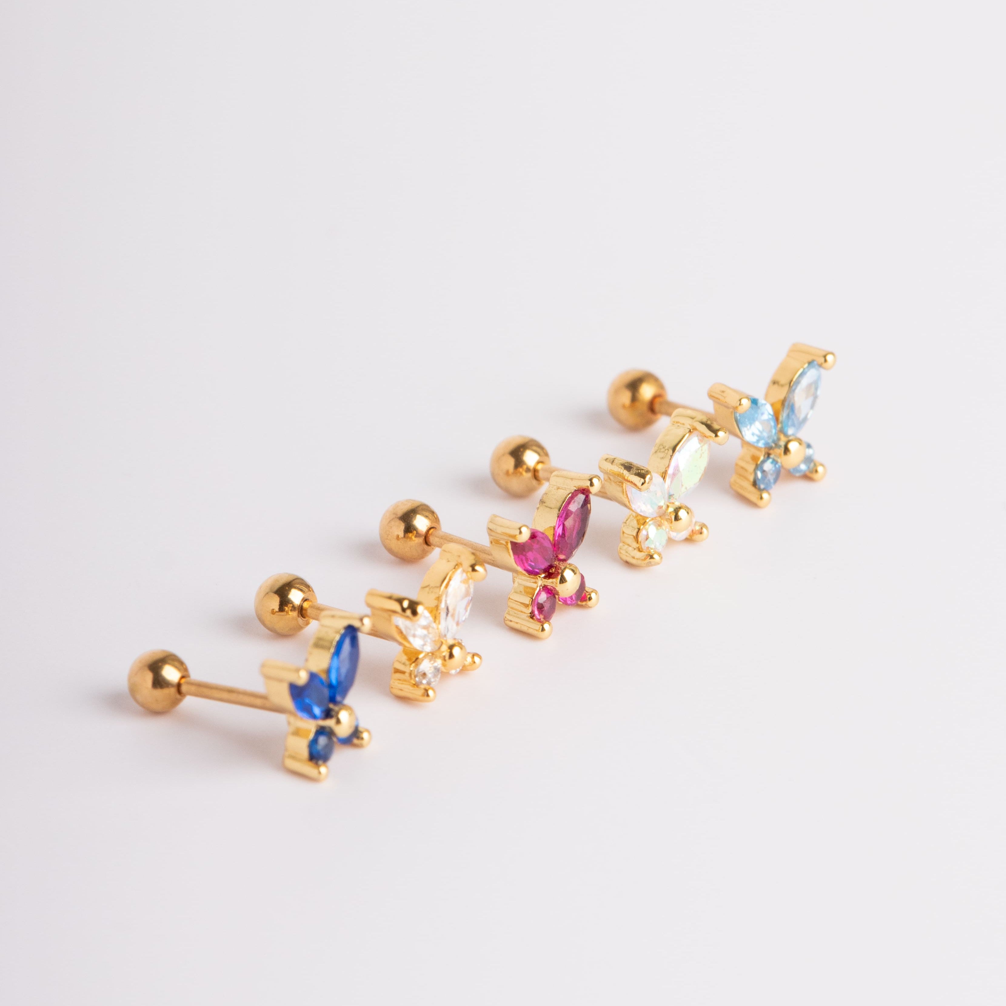 Regala 3 Piercings Maripositas + 1 Bolsita de Regalo