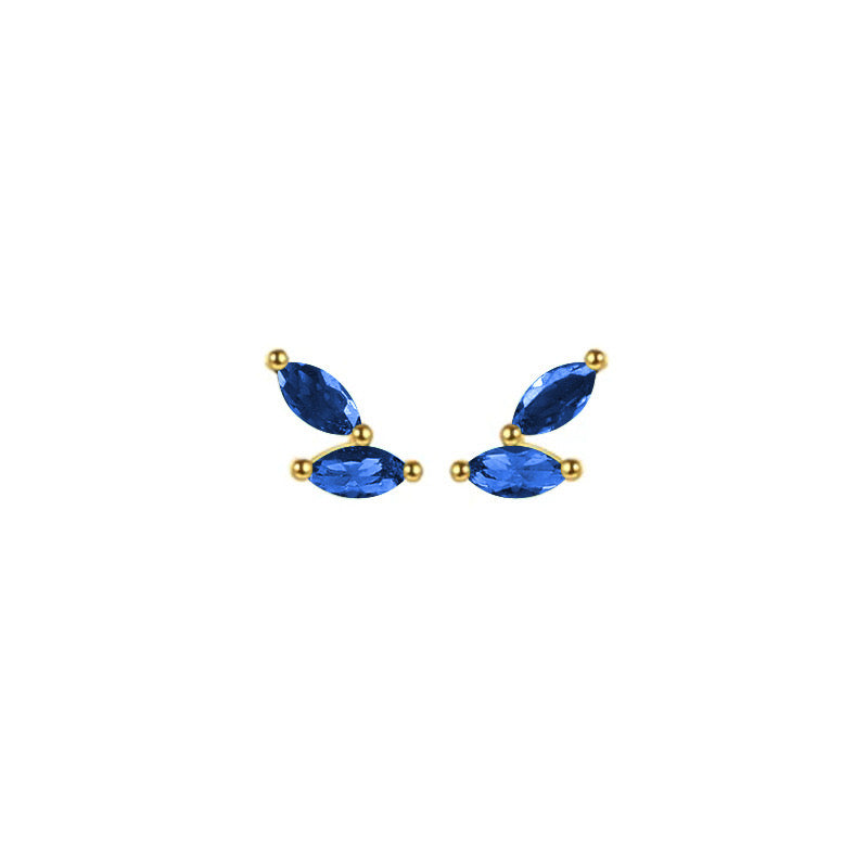 Aretes Pétalo Azul
