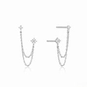 Doble Cadena Blossom Silver