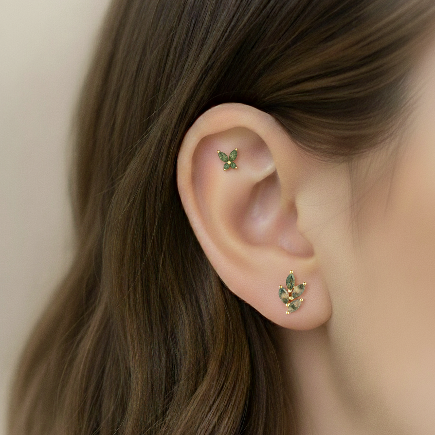 Piercing Hoja del Bosque