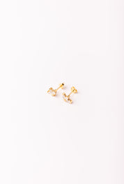 Aretes Pétalos Blancos