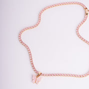 Collar Mariposa Rosa