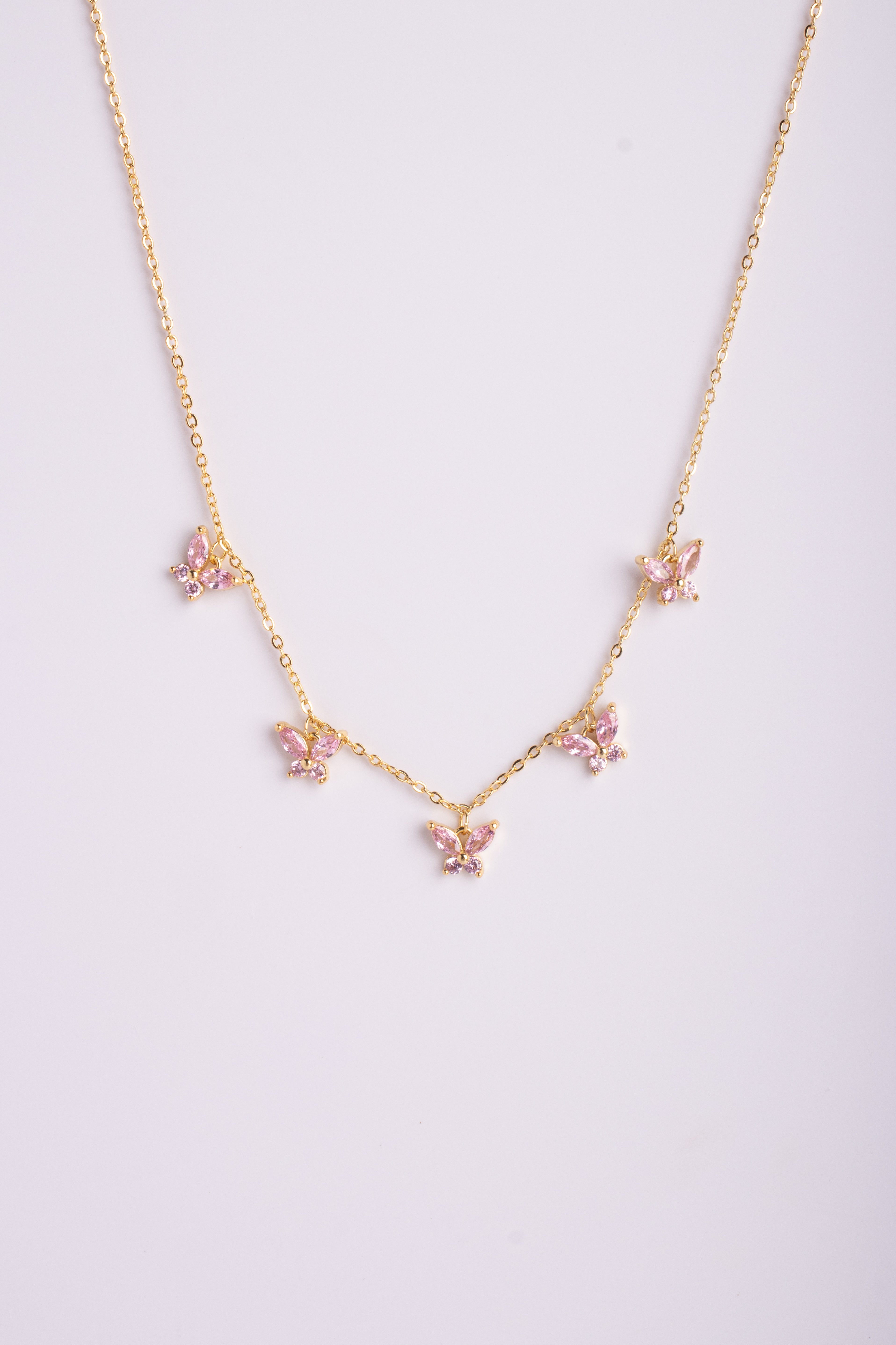 Collar Mariposa Pink