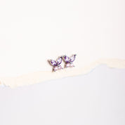 Aretes Mariposa Violeta