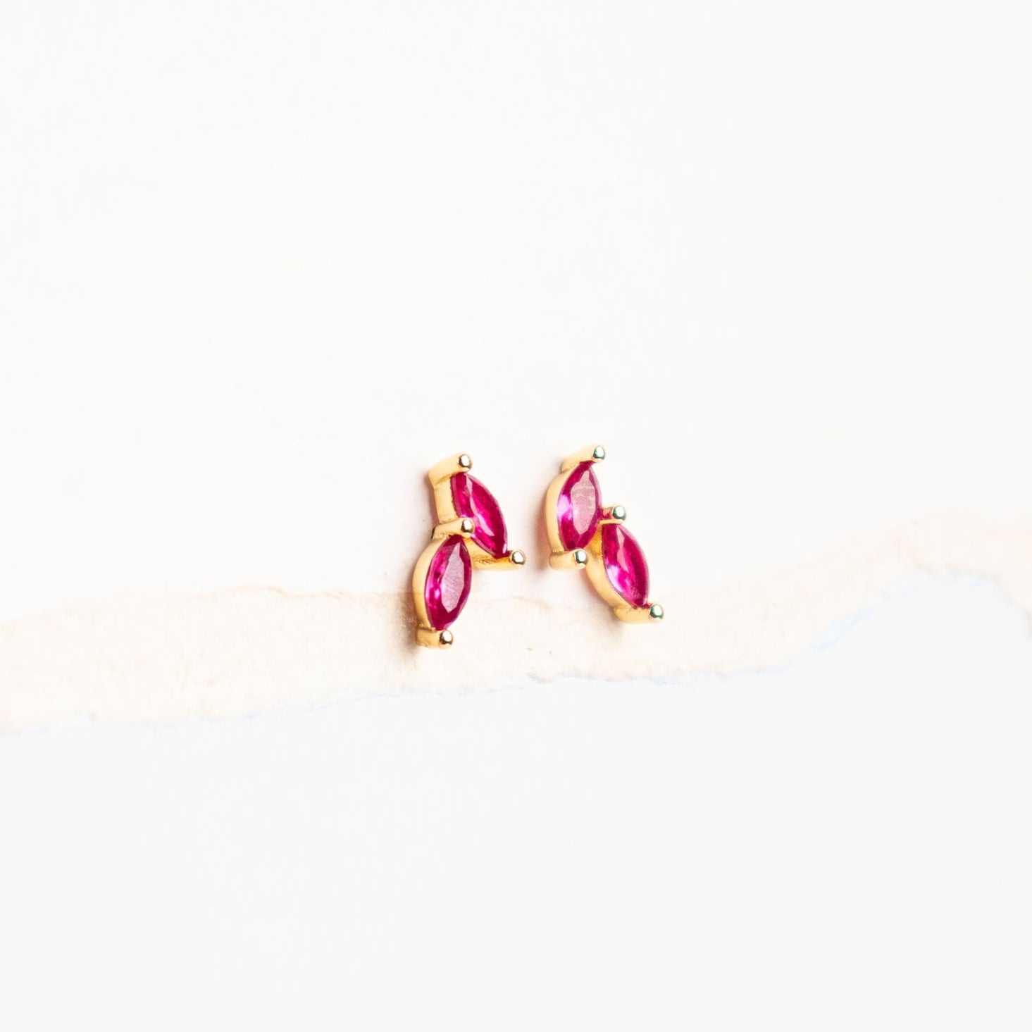 Aretes Pétalo Rosa