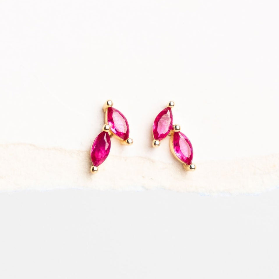 Aretes Pétalo Rosa