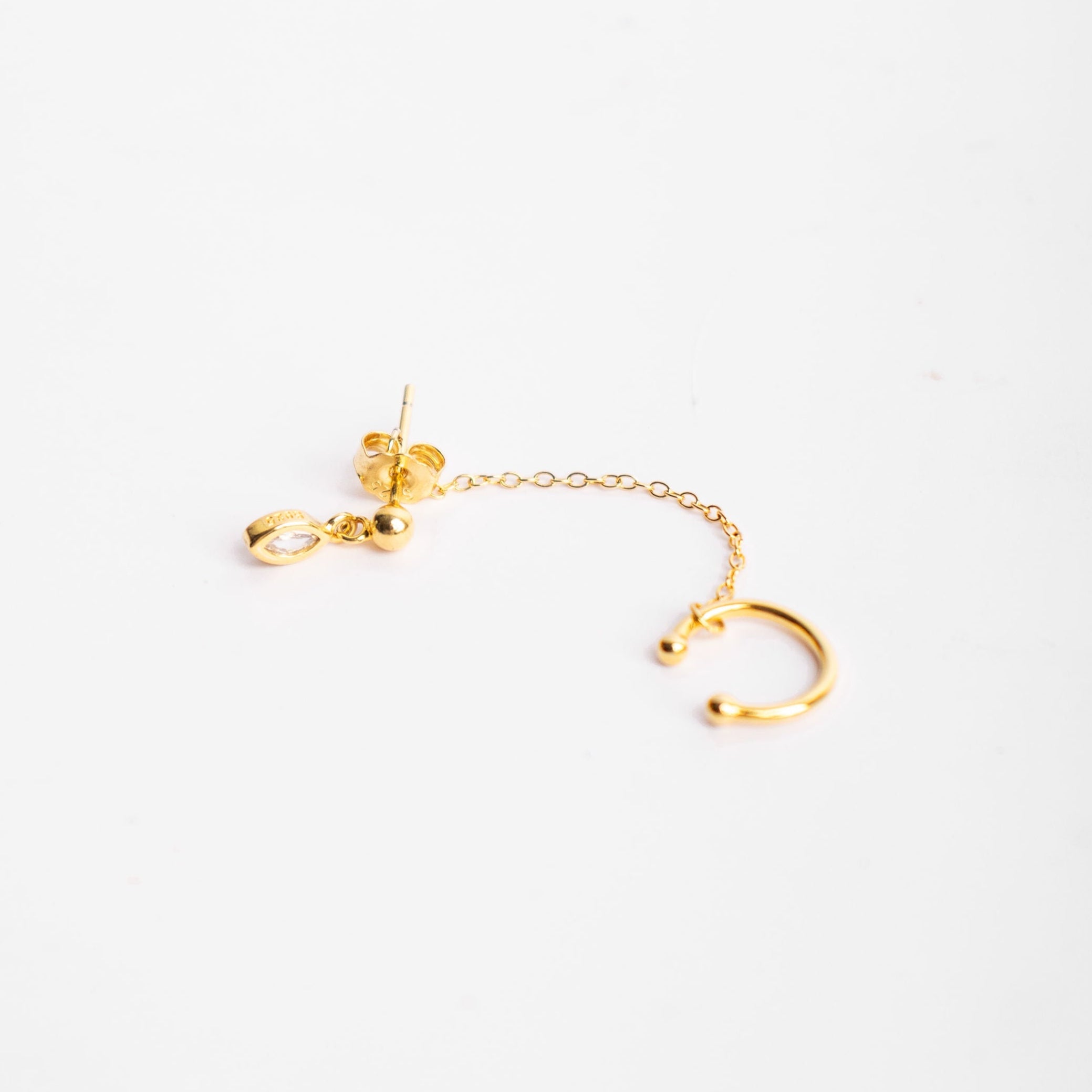 Doble Cadena Earcuff Oro