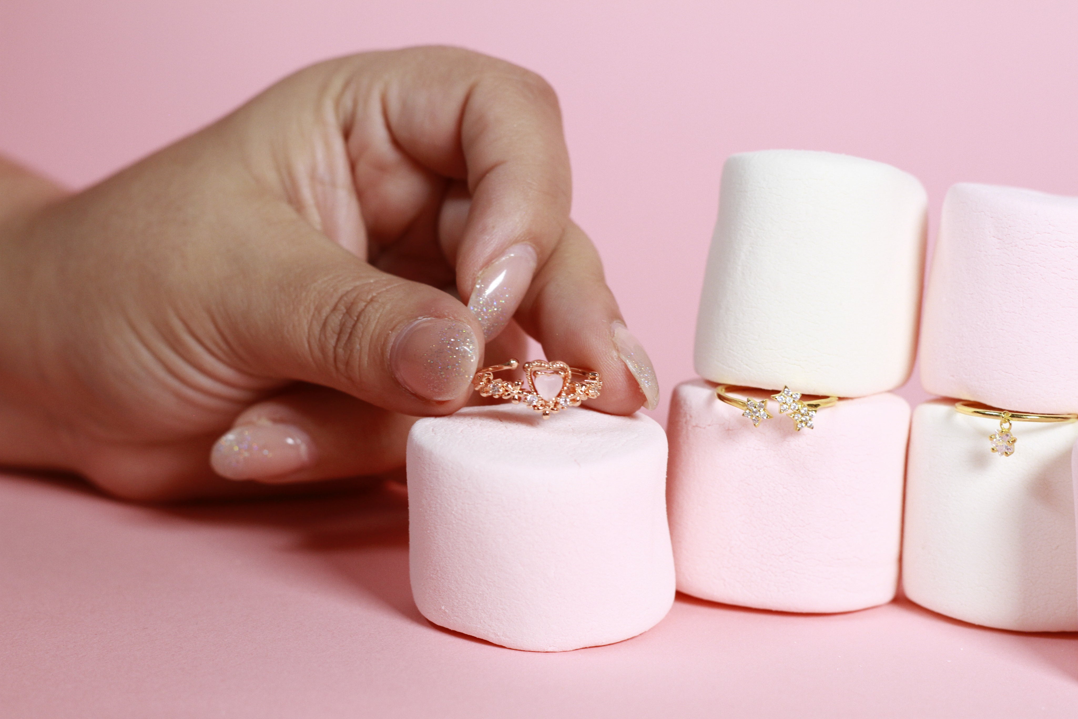Anillo Corazón Rosa